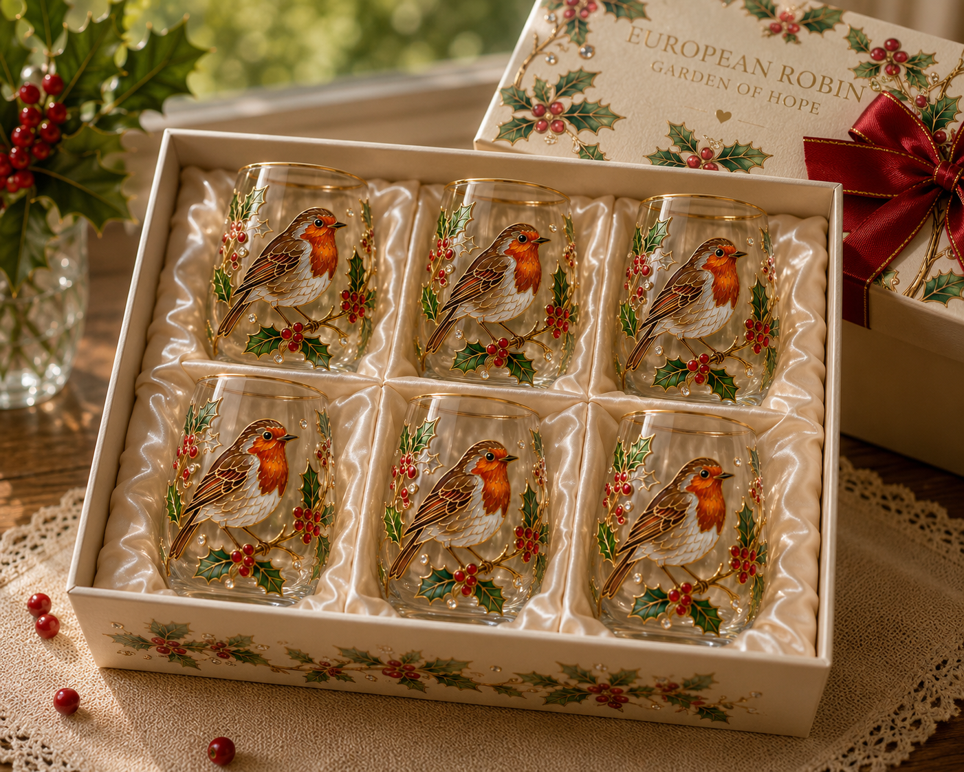 ๐ธ๐ฟ Limited Edition 2026 Garden Morning Bliss Glass Tea Cupโ๏ธโ