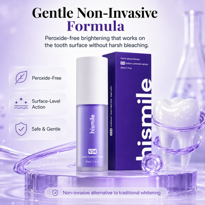 💜 LIMITED-TIME 50% OFF! ✨ V34 Colour Corrector Serum – Advanced Purple Colour Correction Technology. Neutralises Yellow Tones For A Brighter, More Confident Smile 🌙