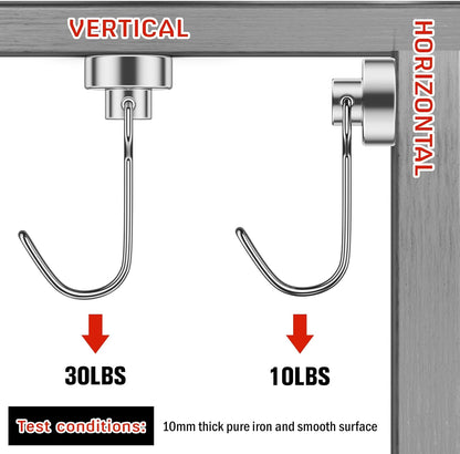 🔥Limited Time 49% Off✨2026 Upgrade Swivel Swing Magnetic Hooks 30LBS