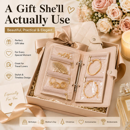 No More Tangled Necklaces – Luxury Travel Jewelry Organizer Book
