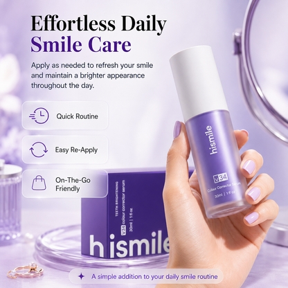 💜 LIMITED-TIME 50% OFF! ✨ V34 Colour Corrector Serum – Advanced Purple Colour Correction Technology. Neutralises Yellow Tones For A Brighter, More Confident Smile 🌙