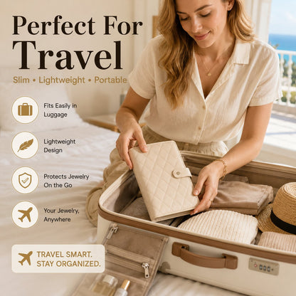 No More Tangled Necklaces – Luxury Travel Jewelry Organizer Book