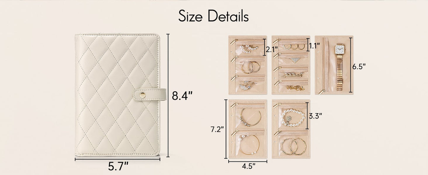 No More Tangled Necklaces – Luxury Travel Jewelry Organizer Book