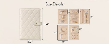 No More Tangled Necklaces – Luxury Travel Jewelry Organizer Book