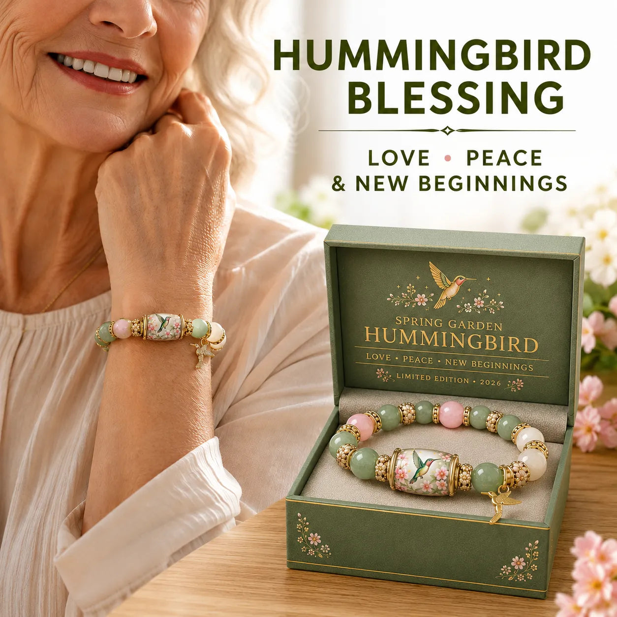 🌿 Love. Peace & Spring Blessings 💖 | 2026 Limited Edition Bracelet - Only 15 Left