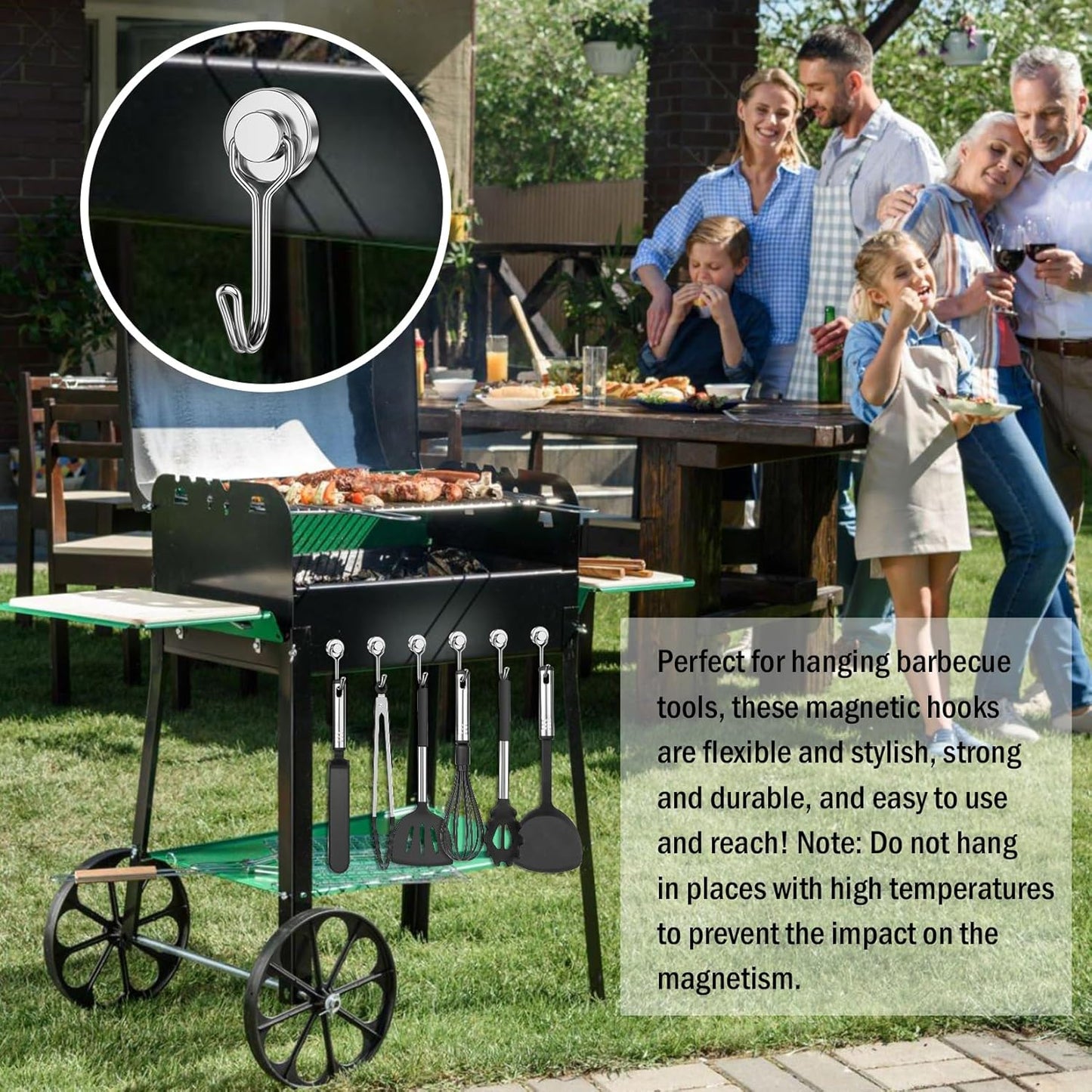 🔥Limited Time 49% Off✨2026 Upgrade Swivel Swing Magnetic Hooks 30LBS