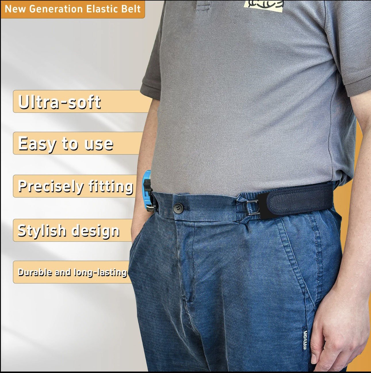 HAILTH Tactical Metal Hook Elastic Belt (Buy 1 Get 1 Free)