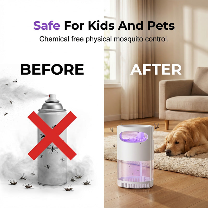 🦟 49% OFF 🎉! UV Mosquito Killer Lamp – quiet. USB. chemical-free. 50K+ sold! 🔇🌙