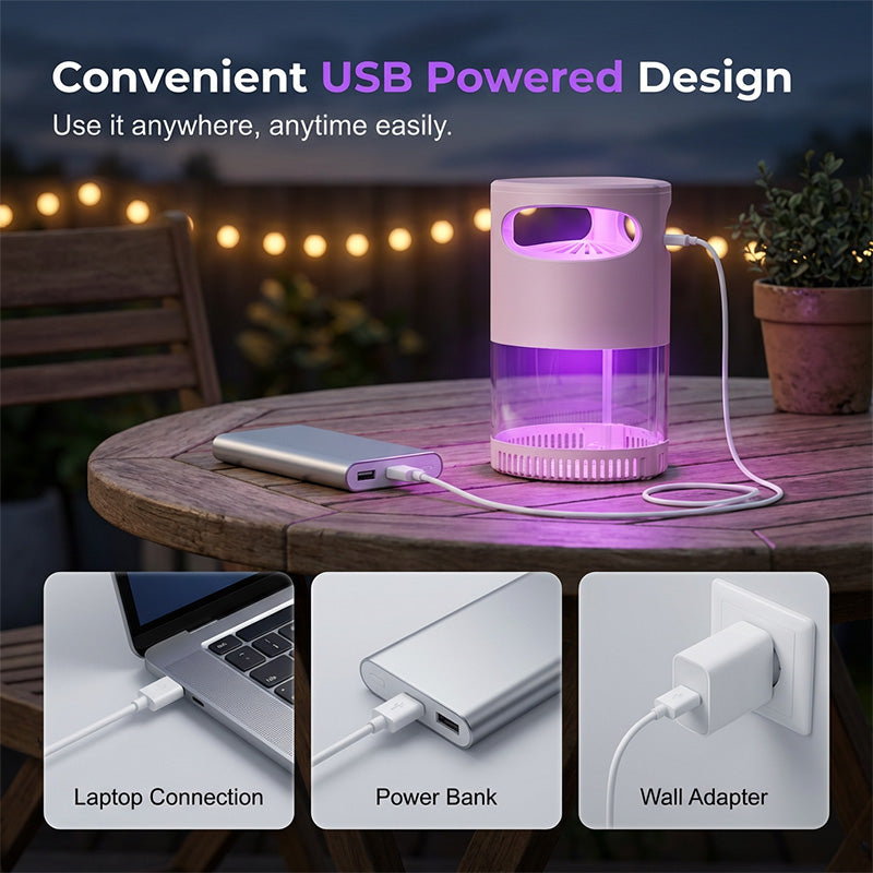 🦟 49% OFF 🎉! UV Mosquito Killer Lamp – quiet. USB. chemical-free. 50K+ sold! 🔇🌙